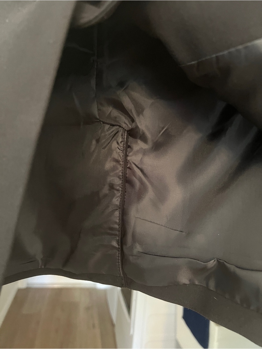 Black Short-Sleeve Satin line Women's Blazer M Nicely Made - Picture 3 of 5